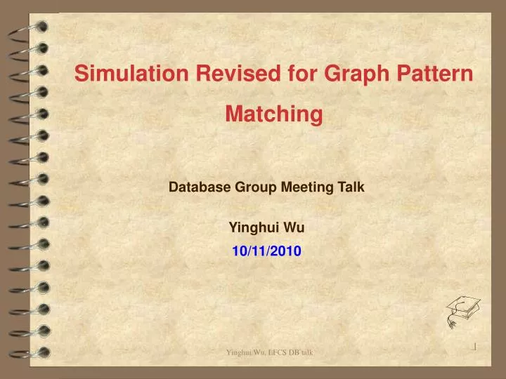 simulation revised for graph pattern matching