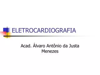 eletrocardiografia