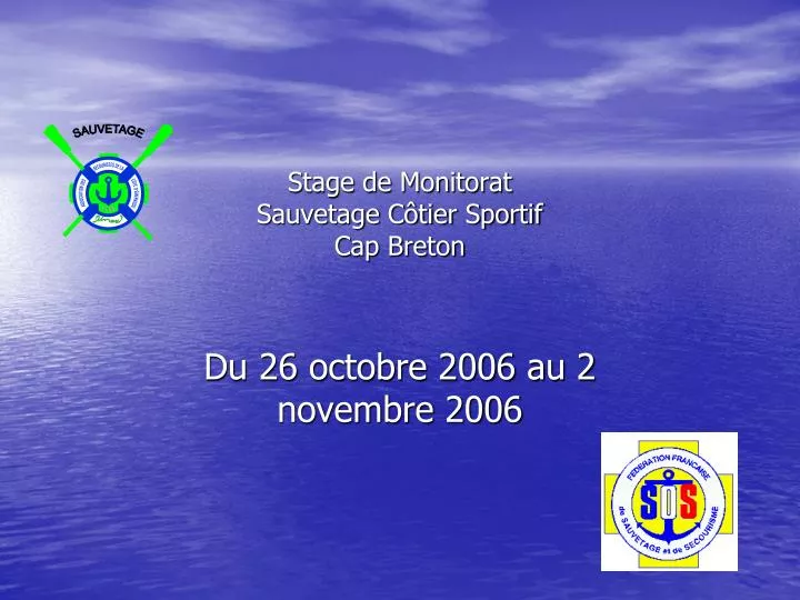 stage de monitorat sauvetage c tier sportif cap breton