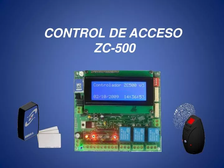 control de acceso zc 500