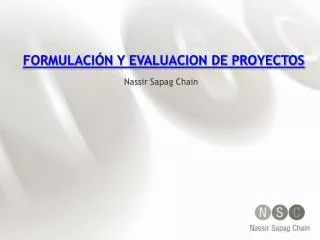 formulaci n y evaluacion de proyectos