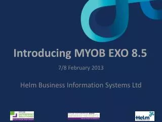 Introducing MYOB EXO 8.5