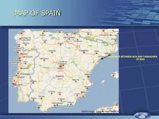 MAP OF SPAIN