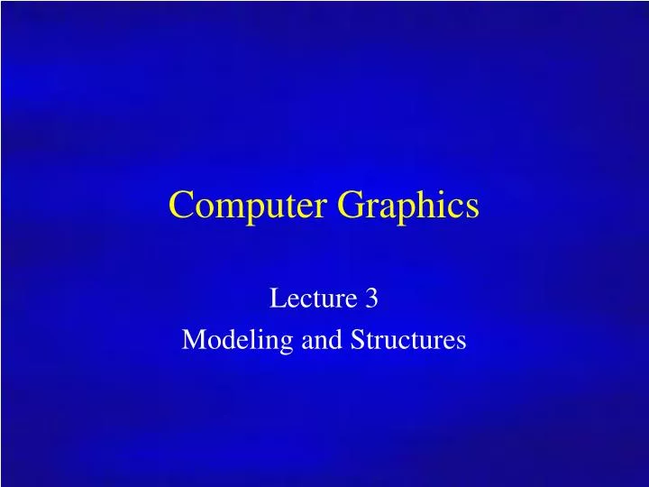 computer graphics