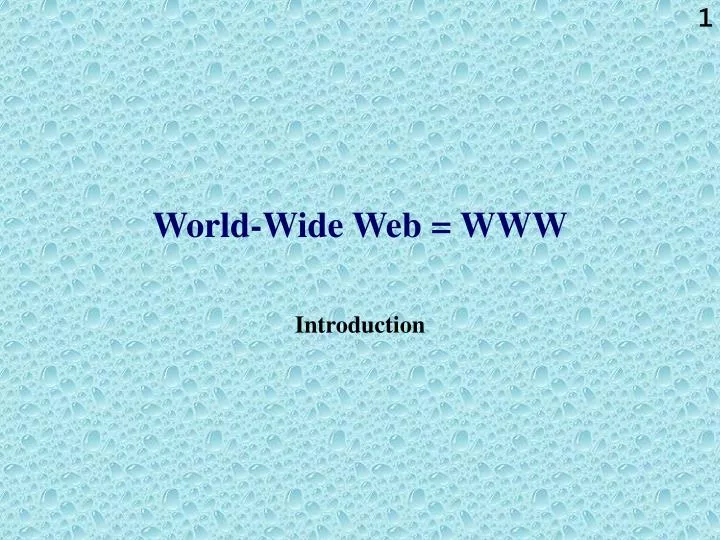 world wide web www