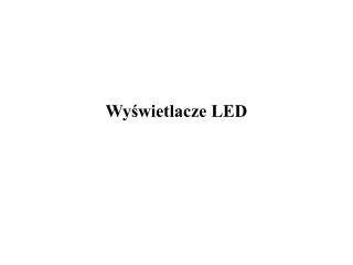 Wyświetlacze LED