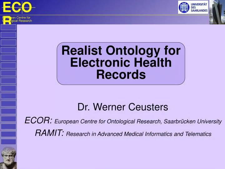r ealist o ntology for electronic health records