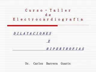 c u r s o t a l l e r d e e l e c t r o c a r d i o g r a f a