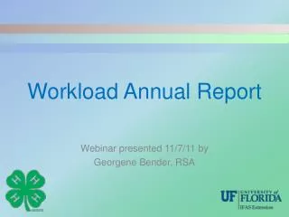 Workload Annual Report