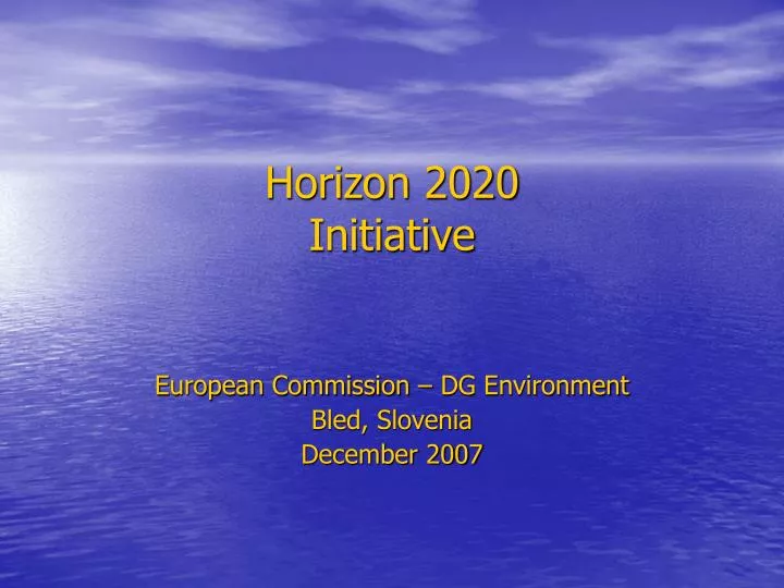 horizon 2020 initiative
