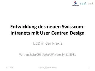 entwicklung des neuen swisscom intranets mit user centred design
