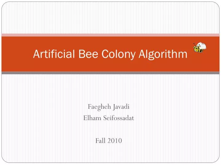 artificial bee colony algorithm