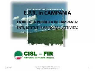 e p r in campania