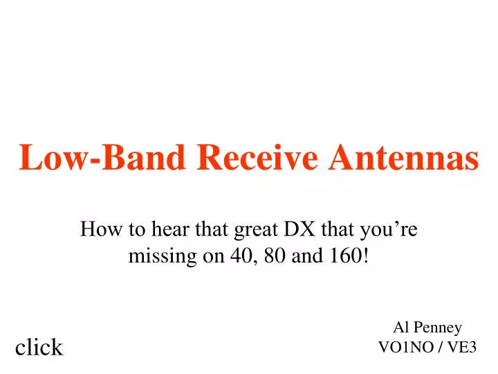 low band receive antennas