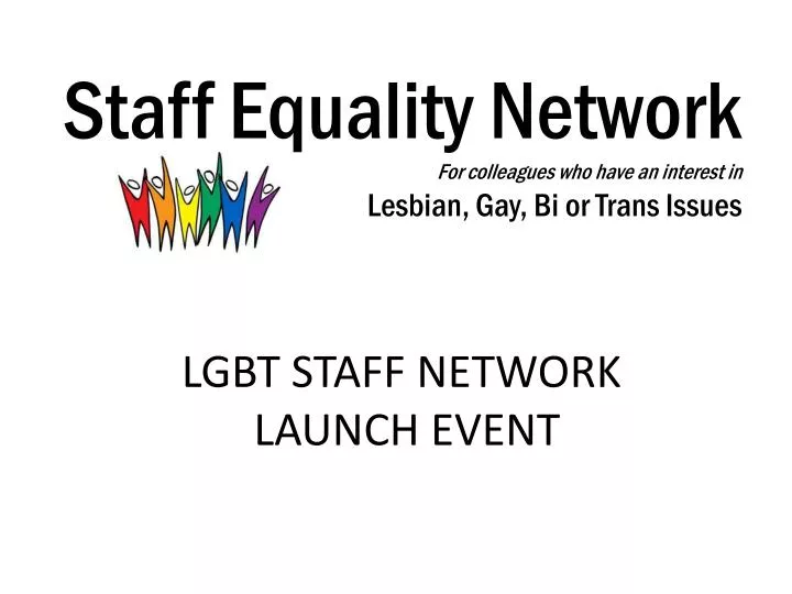 lgbt staff network launch event