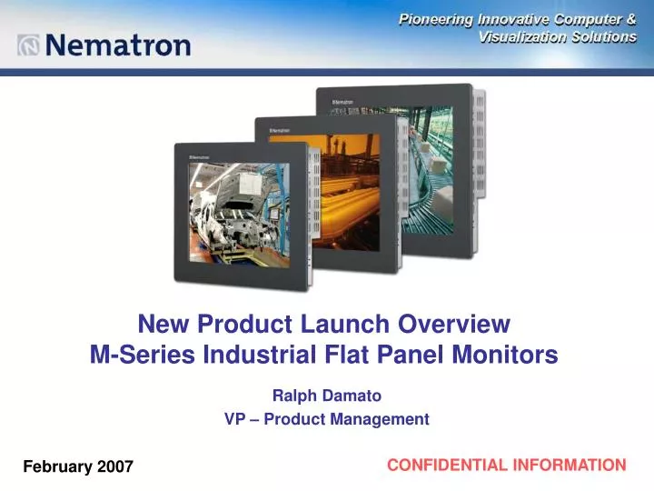 new product launch overview m series industrial flat panel monitors