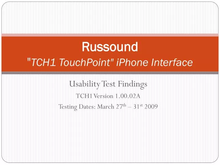 russound tch1 touchpoint iphone interface