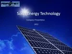 Solar Energy Technology - slide 1