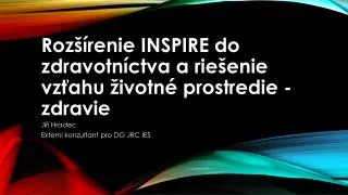 roz renie inspire do zdravotn ctva a rie enie vz ahu ivotn prostredie zdravie