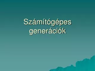 sz m t g pes gener ci k