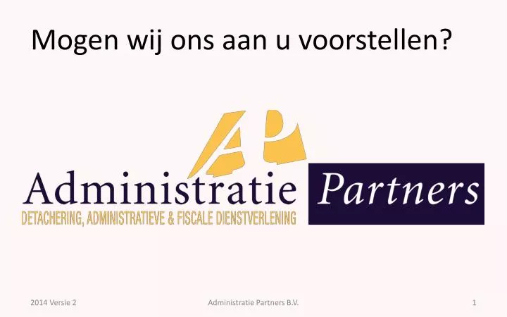 mogen wij ons aan u voorstellen