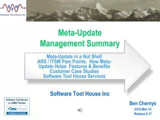 Meta-Update Management Summary