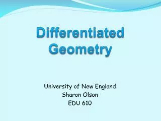 differentiated geometry