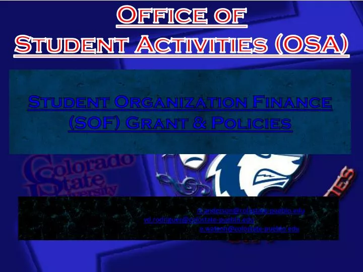 office of student activities osa