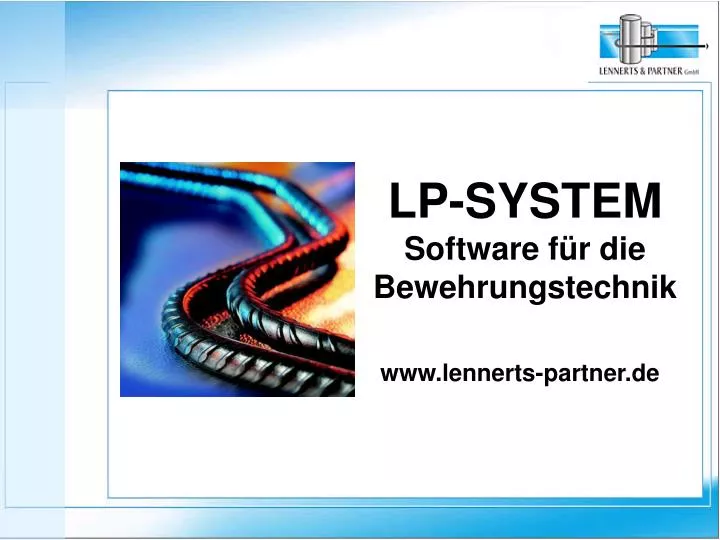 lp system software f r die bewehrungstechnik