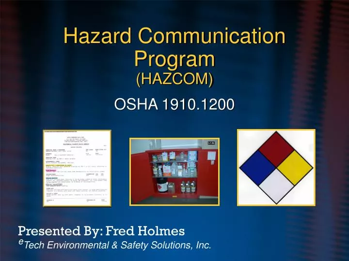 hazard communication program hazcom