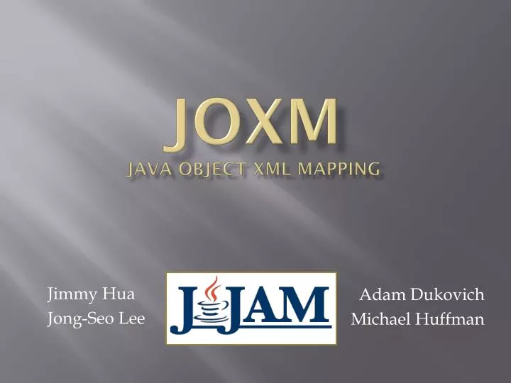 joxm java object xml mapping