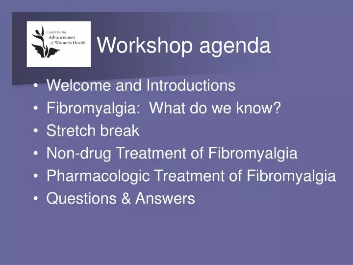 workshop agenda