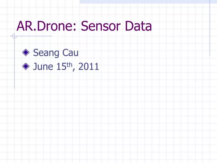 ar drone sensor data