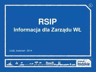 rsip informacja dla zarz du w