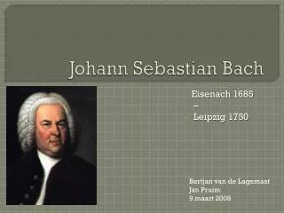 johann sebastian bach