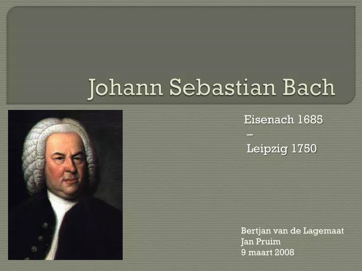 johann sebastian bach