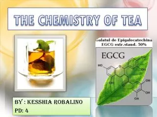 THE CHEMISTRY OF TEA