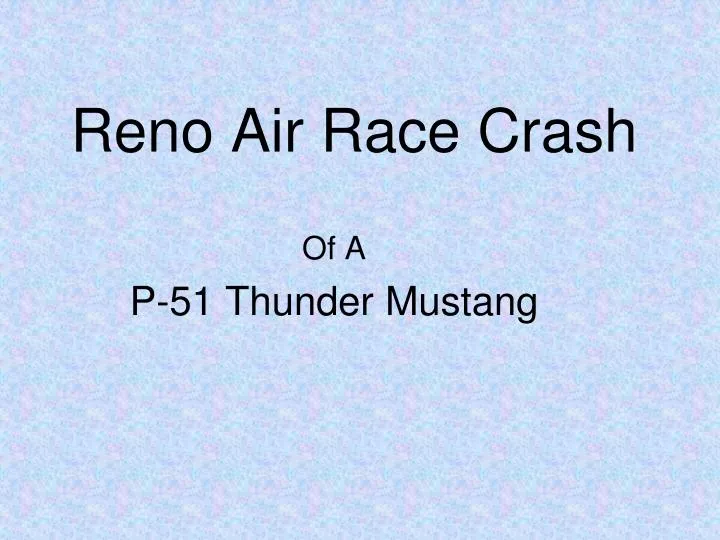 reno air race crash