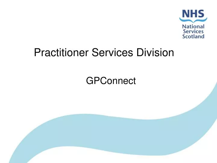 practitioner services division