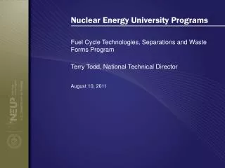 Nuclear Energy University Programs