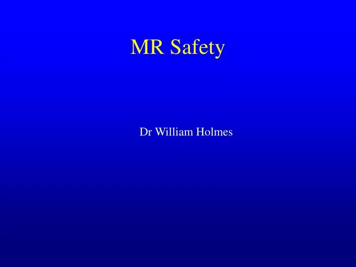 mr safety