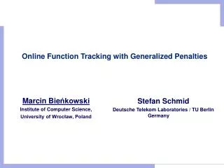Online Function Tracking with Generalized Penalties