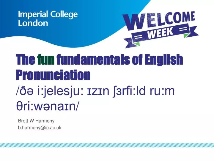the fun fundamentals of english pronunciation i jelesju z n rfi ld ru m ri w na n
