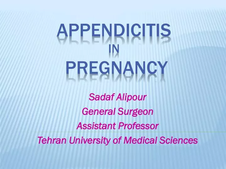 sadaf alipour general surgeon assistant professor tehran university of medical sciences