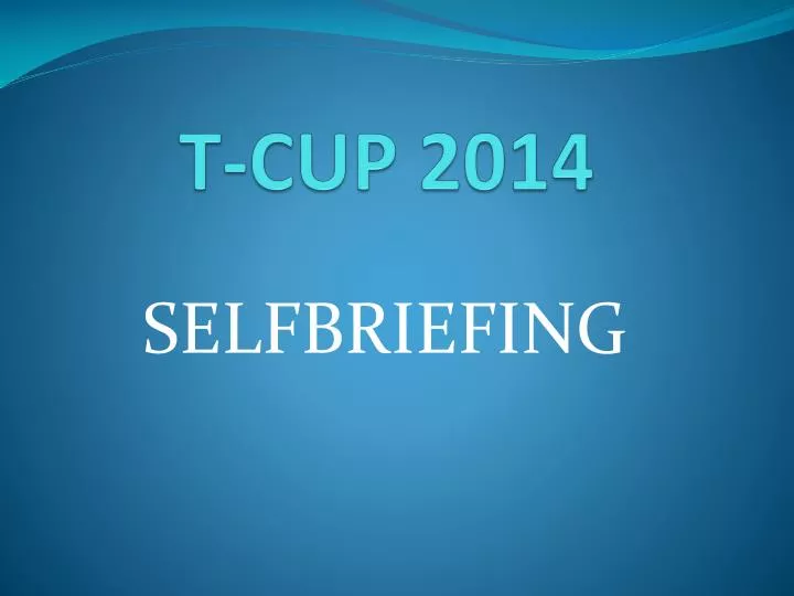 t cup 2014
