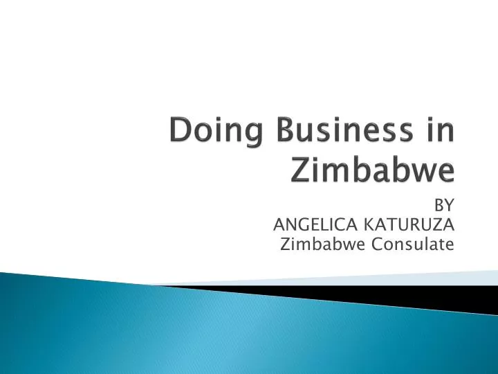 doing b usiness in zimbabwe