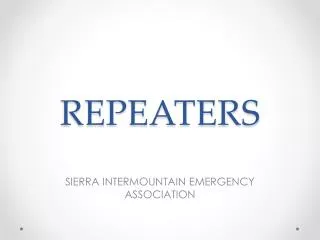 REPEATERS