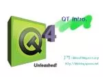 QT Intro. - slide 1