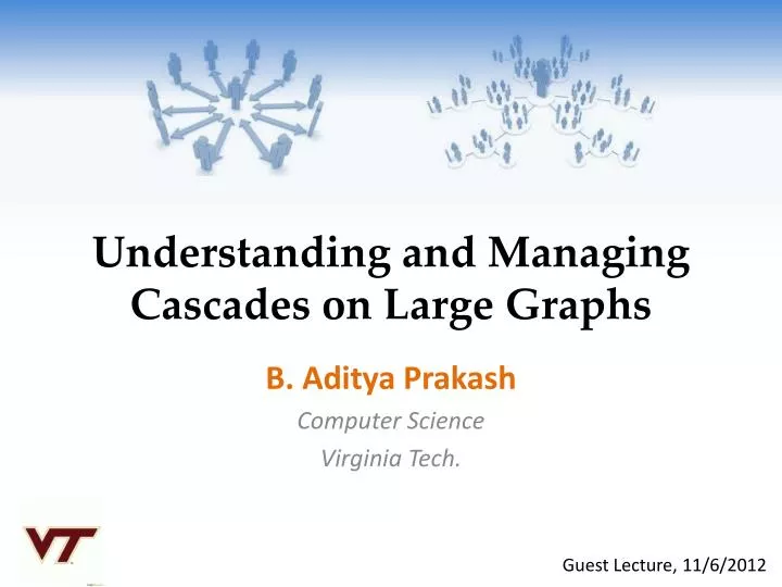 understanding and managing cascades on large graphs