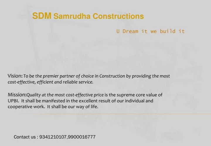 sdm samrudha constructions